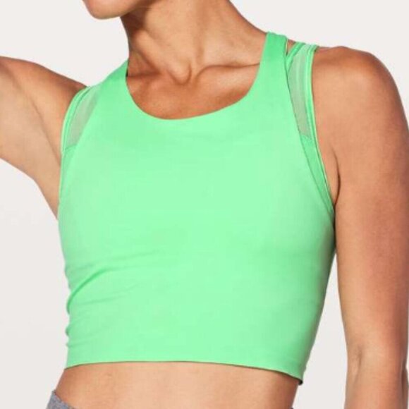 Lululemon Break Free Tank *Nulux Dragonfly Green Sz 8 - Picture 1 of 7